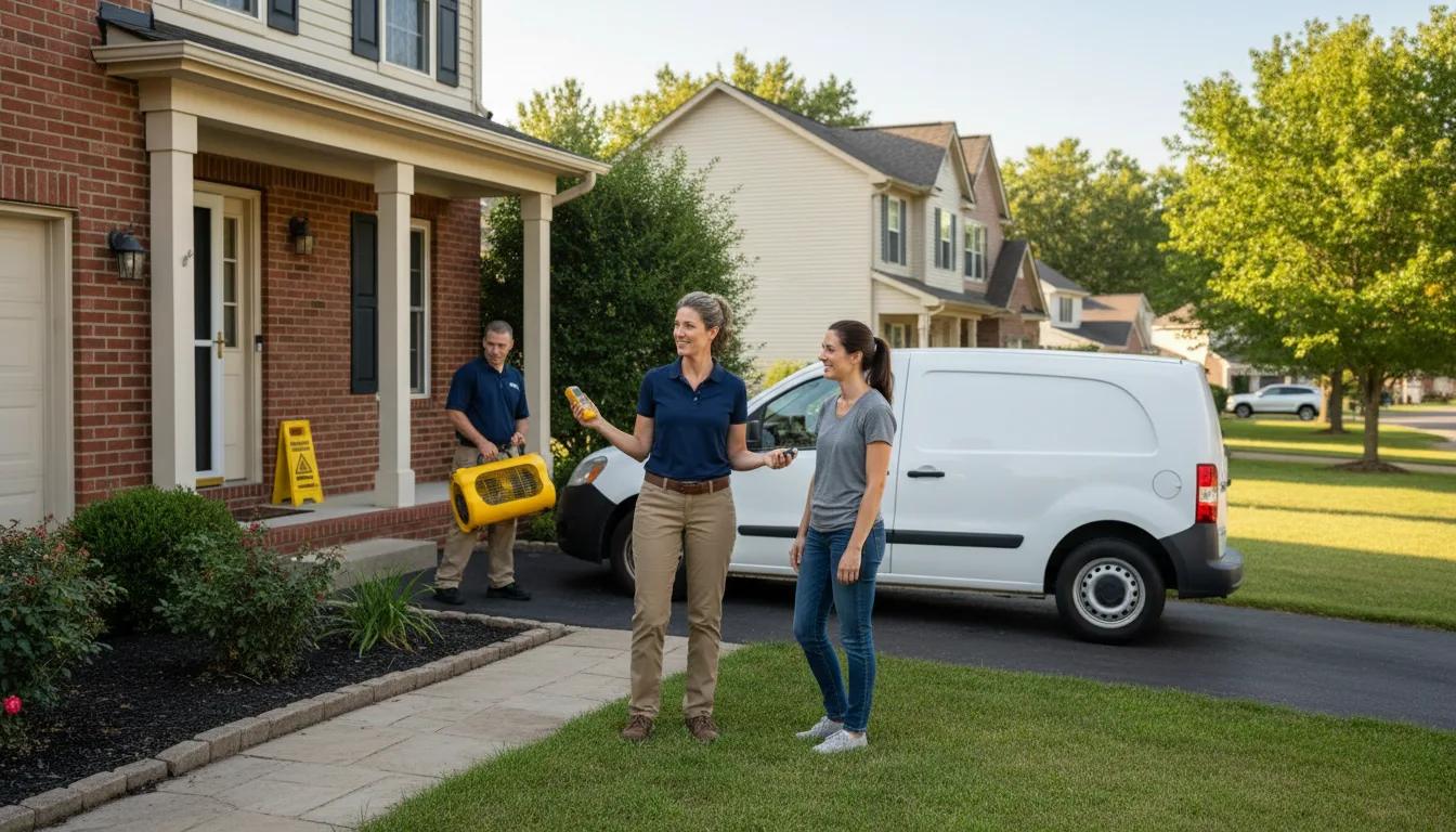 Residential water damage restoration in Paynes Creek, CA